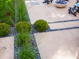 Modern Patio by Ginkgo Leaf Studio