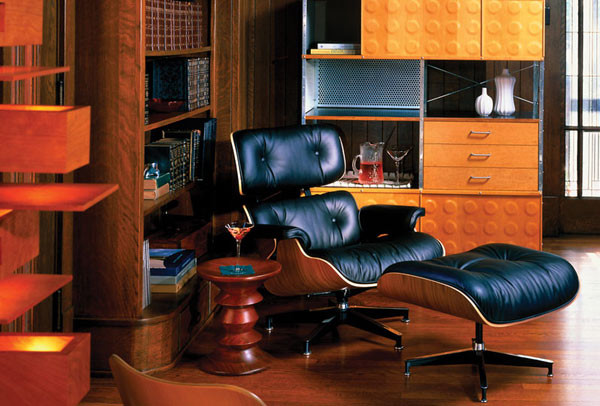 Eames Style Lounge Chair And Ottoman By Rove Concepts Midcentury
