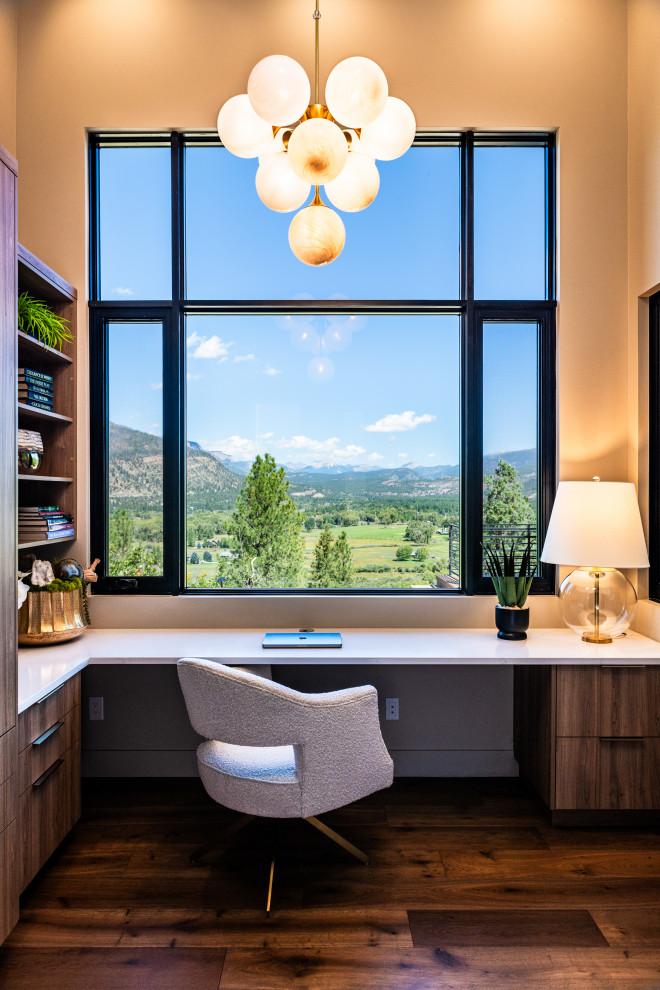 Inspiration for a contemporary home office remodel in Albuquerque
