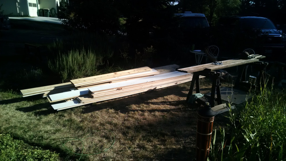 Cedar Siding and Gable End and Bracing