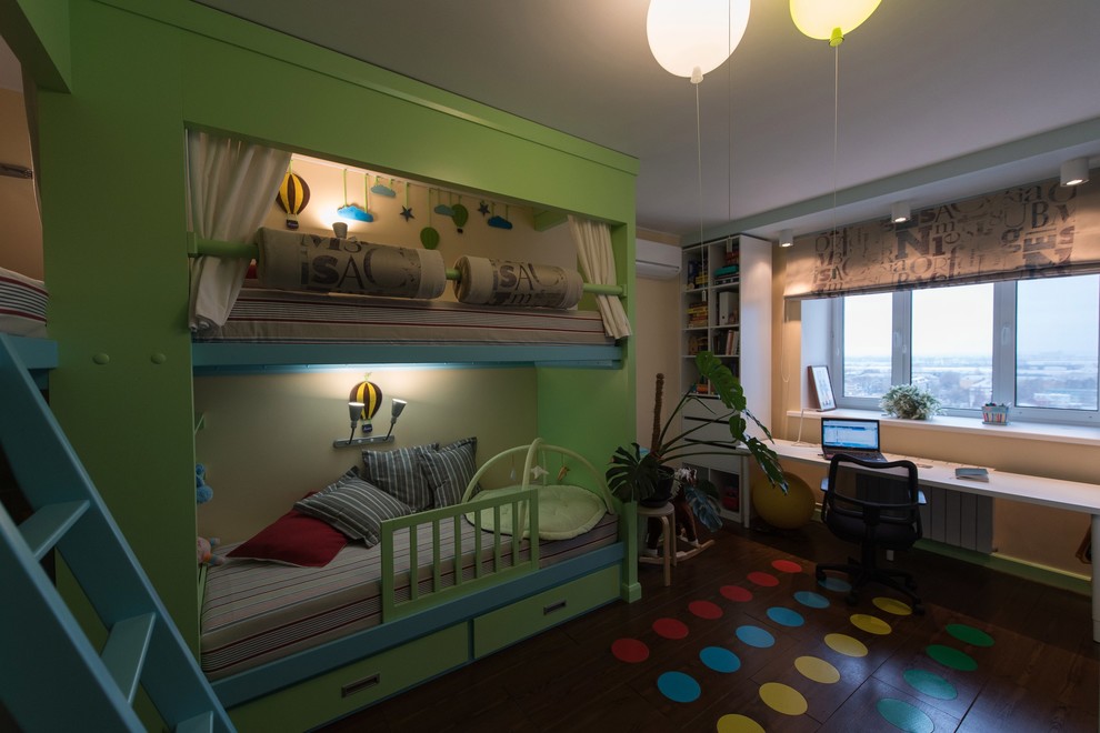 Квартира для семьи с 3 детьми в стиле лофт