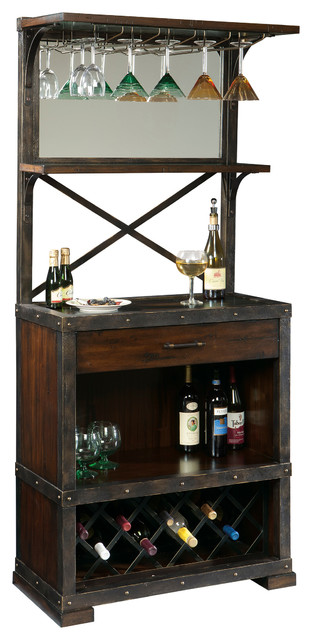 Howard Miller Red Mountain Wine And Bar Cabinet Industrial Wine And Bar Cabinets By Howard Miller