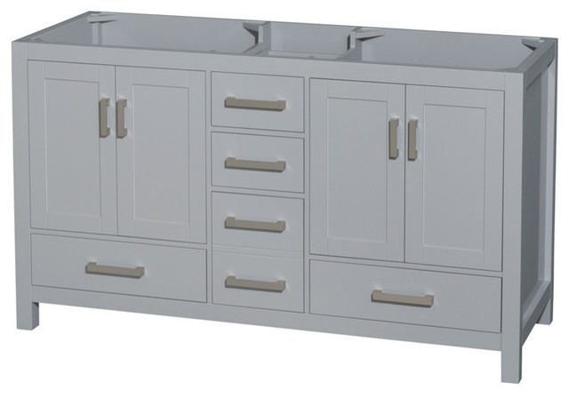 Double Vanity No Countertop Sinks Mirror 59 Double Bathroom Vanity No Countertop Sinks Mirror Gray 59