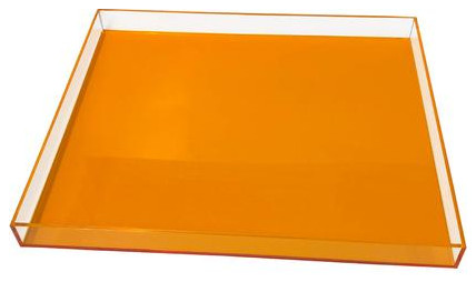 Large Square Tray, Orange