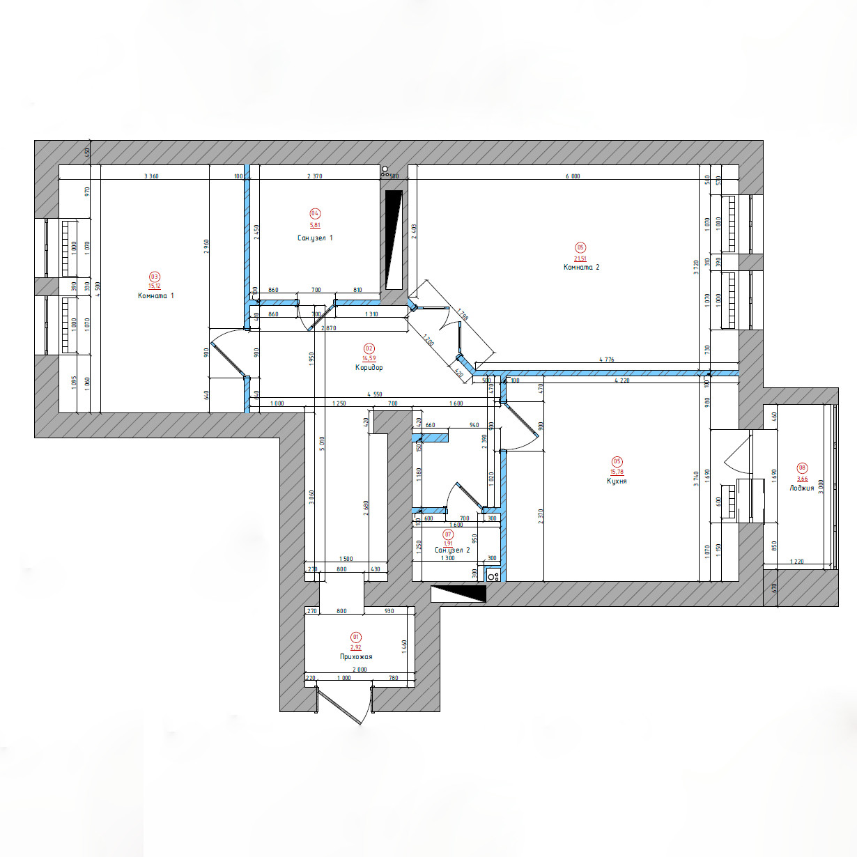 2-х комнатная квартира для пары фрилансеров