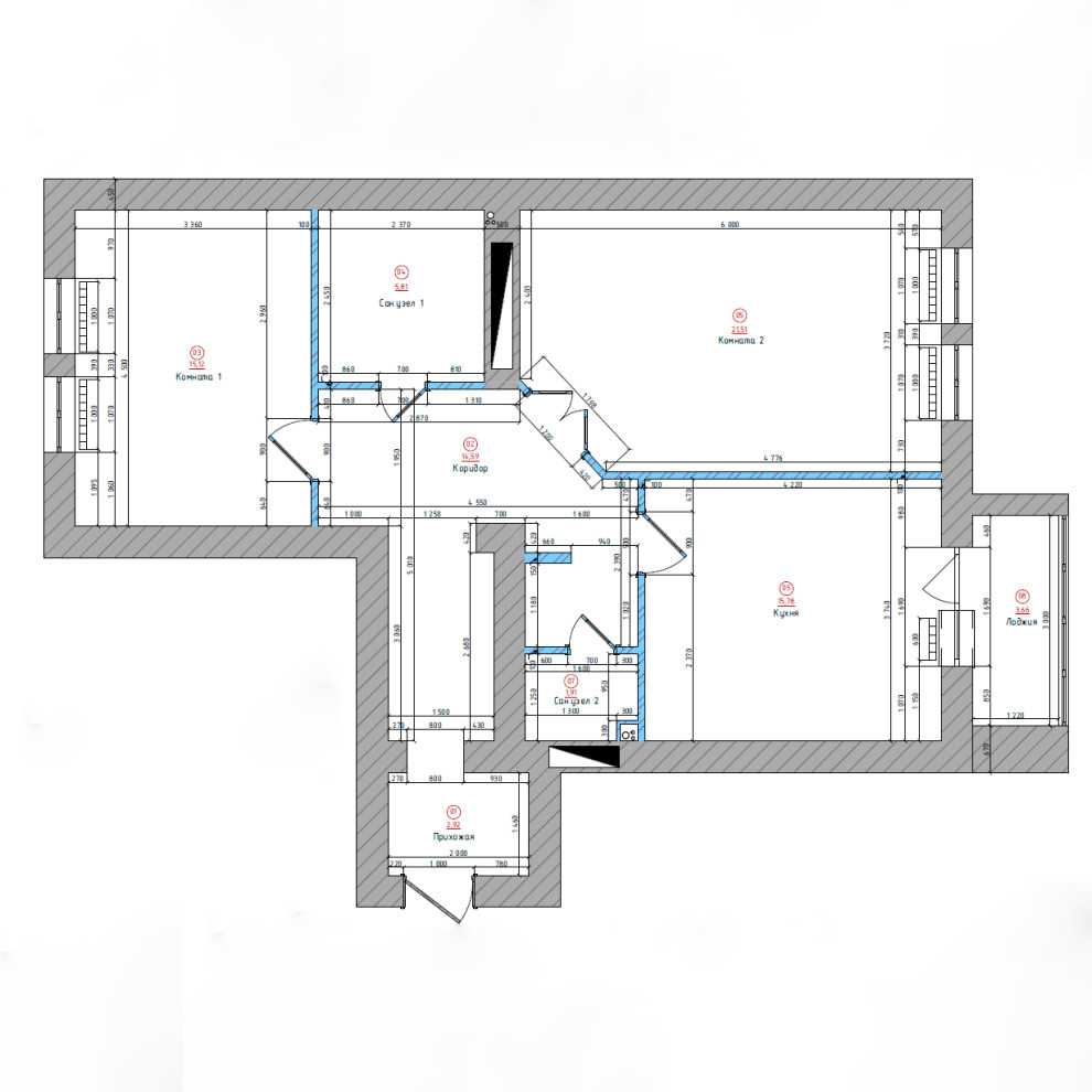 2-х комнатная квартира для пары фрилансеров