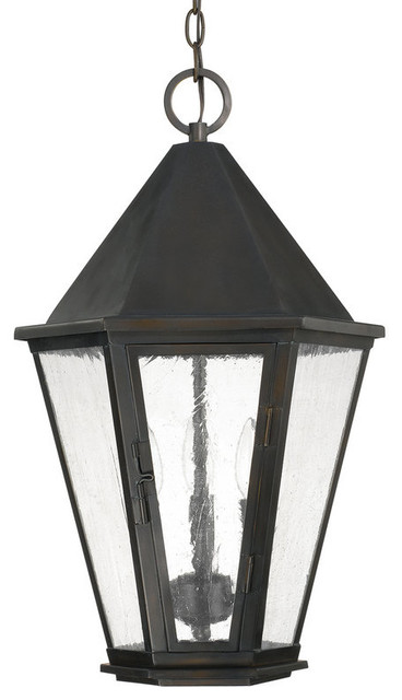 Capital Lighting 9624 Spencer 3 Light Outdoor Lantern Pendant Old Bronze The Spencer Collection 3 Light Outdoor Full Sized Lantern Pendant