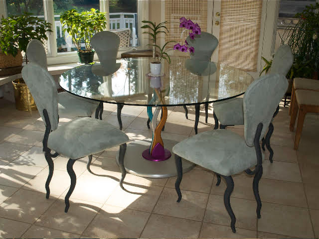 Inspiration for a mid-sized transitional ceramic tile and beige floor enclosed dining room remodel with beige walls