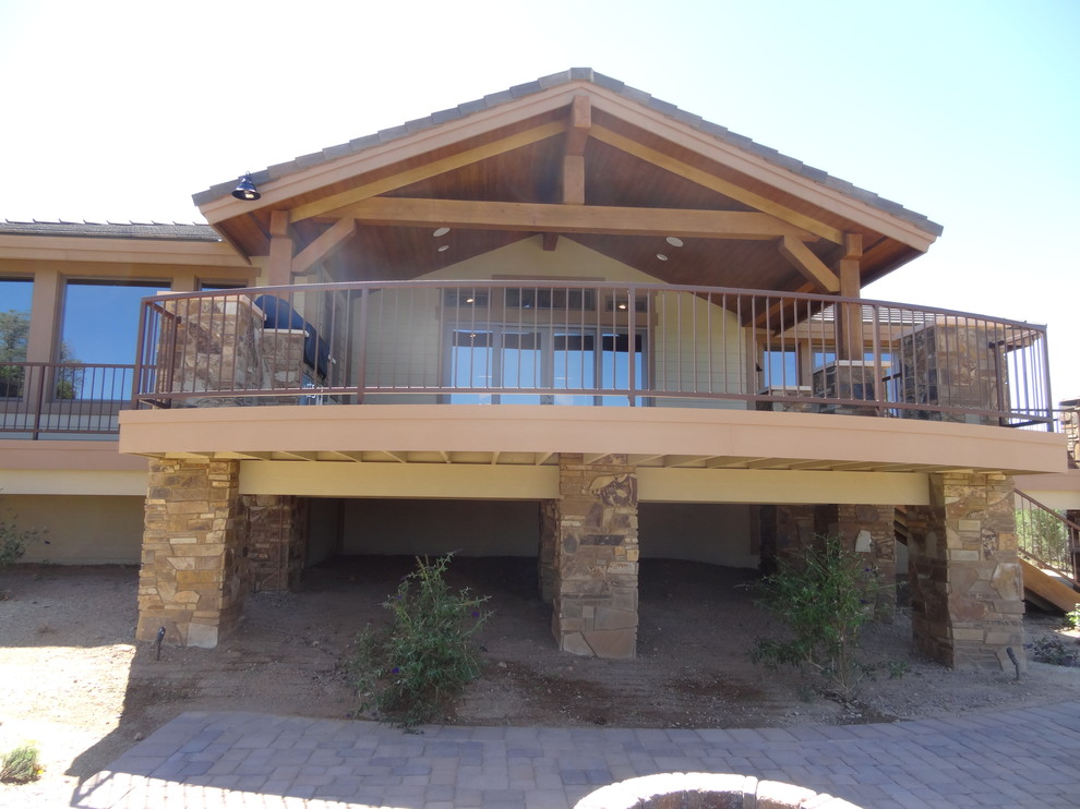 Deck - rustic deck idea in Phoenix