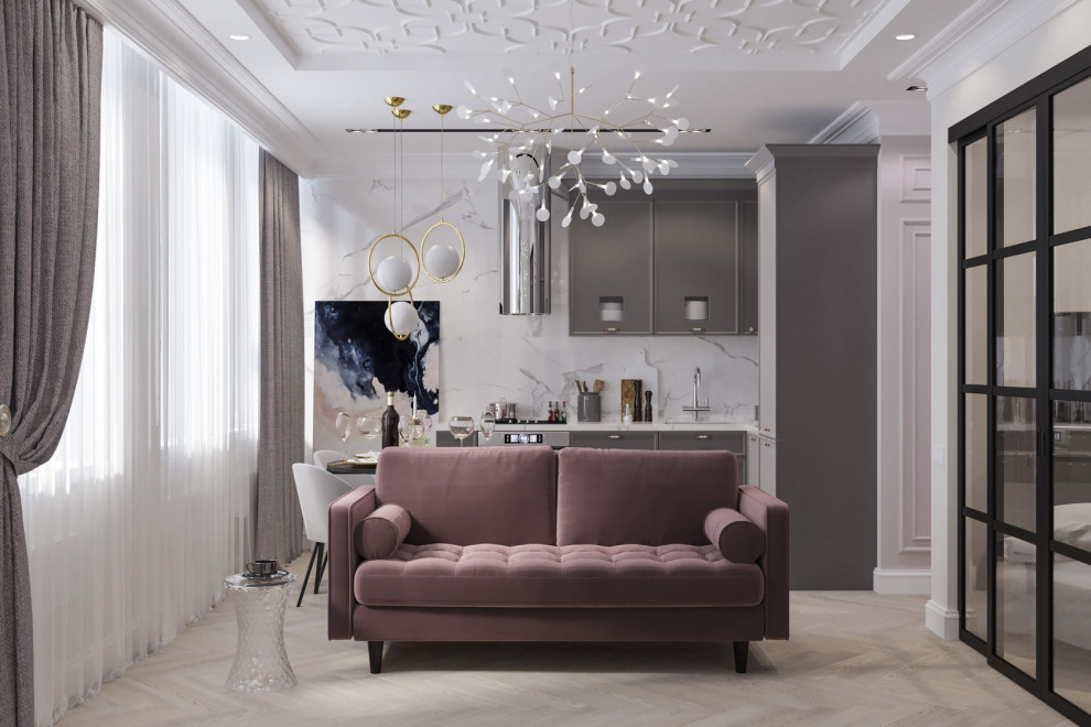 Проект апартаментов для молодой творческой девушки #apartments_bukinist