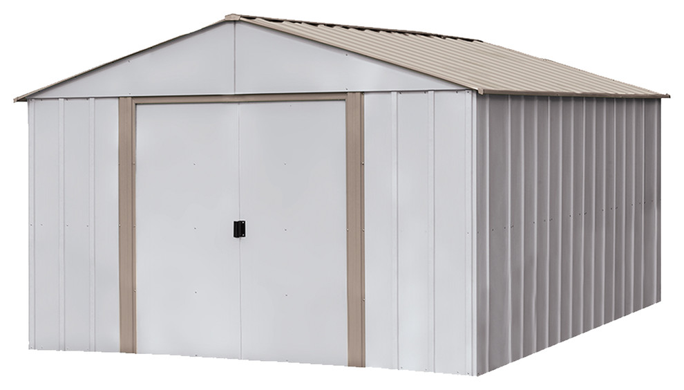 Oakbrook Electro Galvanized Steel Emery Shed, Gray 