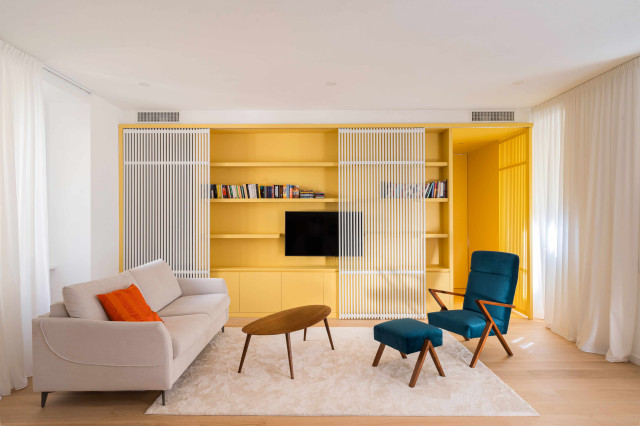 Living contemporary-vardagsrum