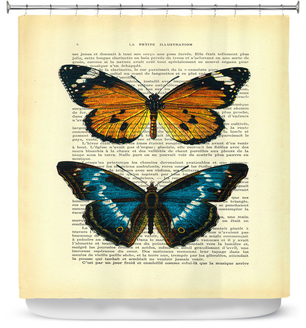 Monarch Butterflies Shower Curtain