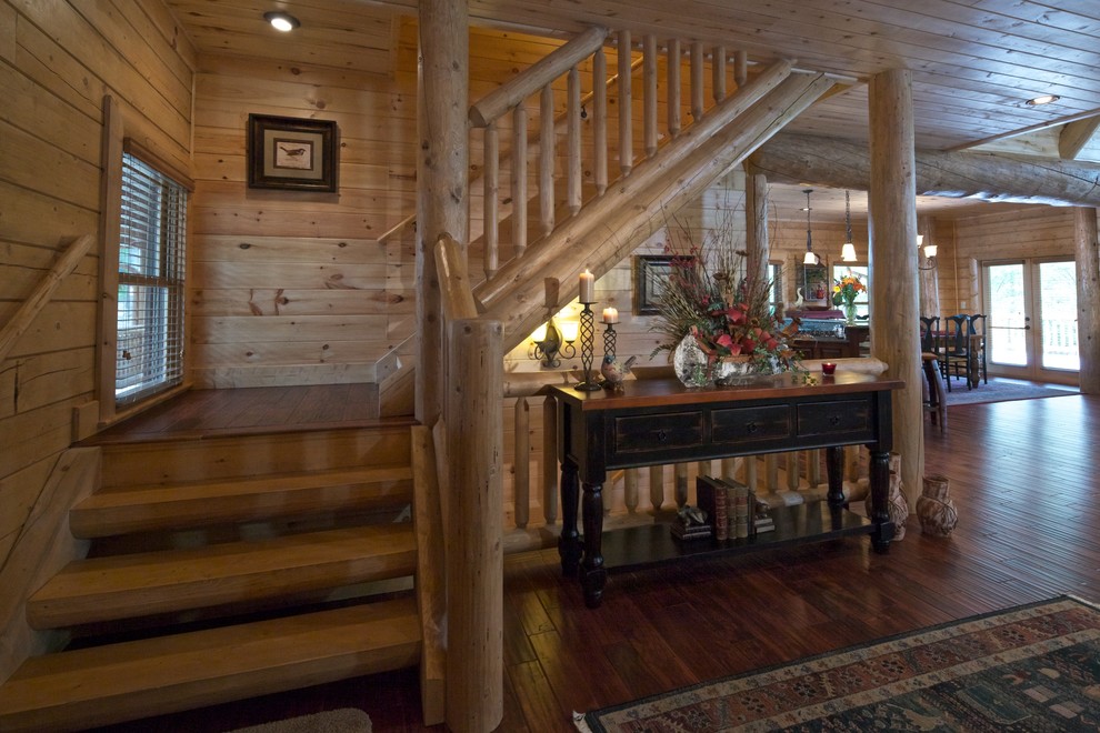 Mountain Laurel Ellijay, GA Rustic Staircase Atlanta by