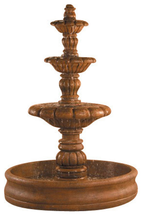 Espana Fountain with 55" Basin - Traditional - Outdoor Fountains And