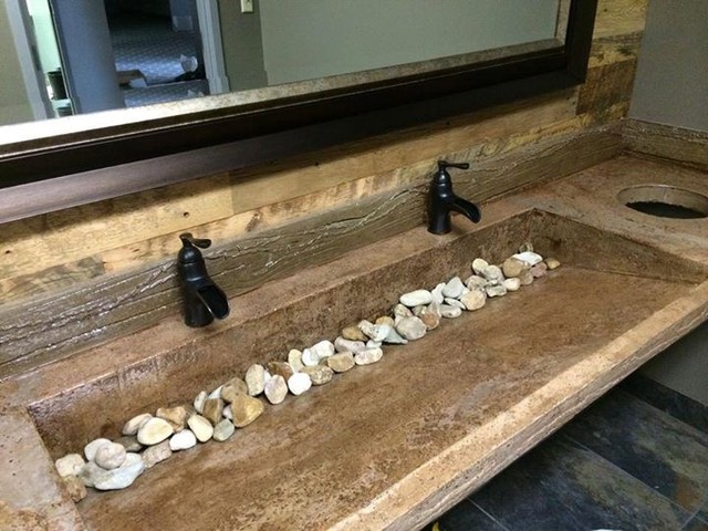 Rustic Ramp Sink Rustic Bathroom Austin By Lubbock