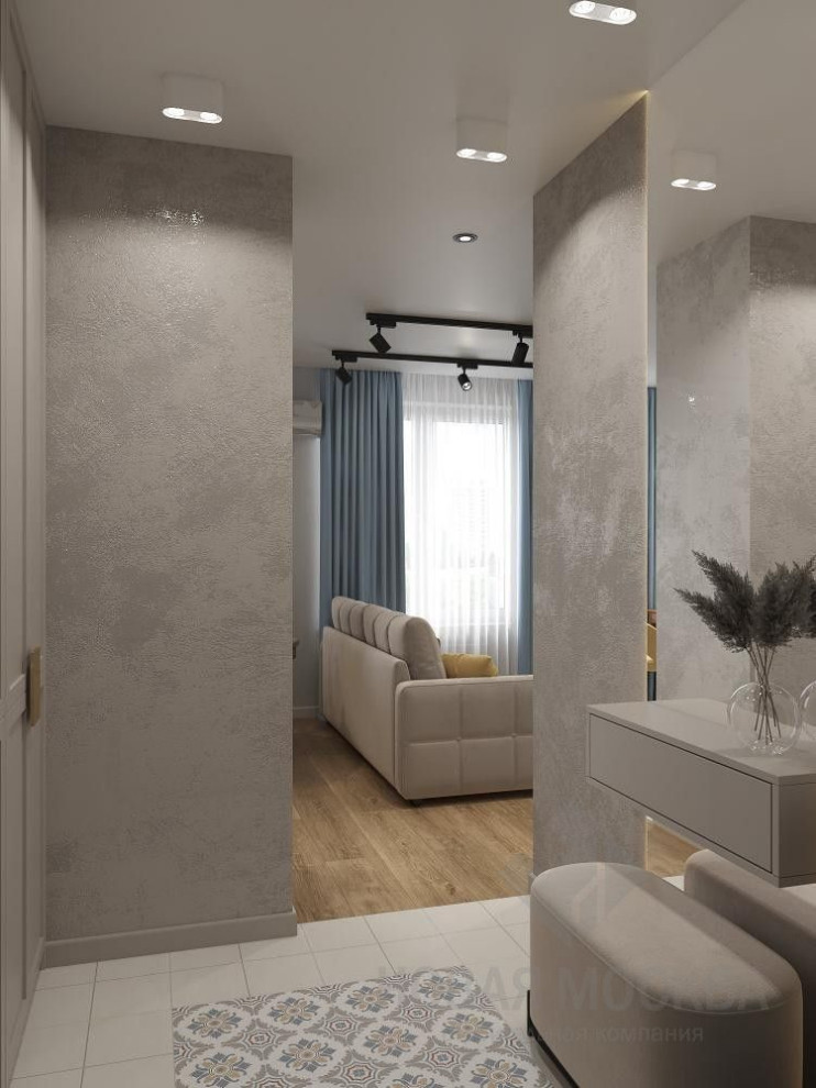 Дизайн-проект однокомнатной квартиры 40 кв.м в Марьино в ЖК «Домашний»