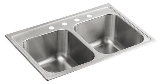 Kohler K-3847-4-NA Stainless Steel Toccata Toccata 33" Double Basin