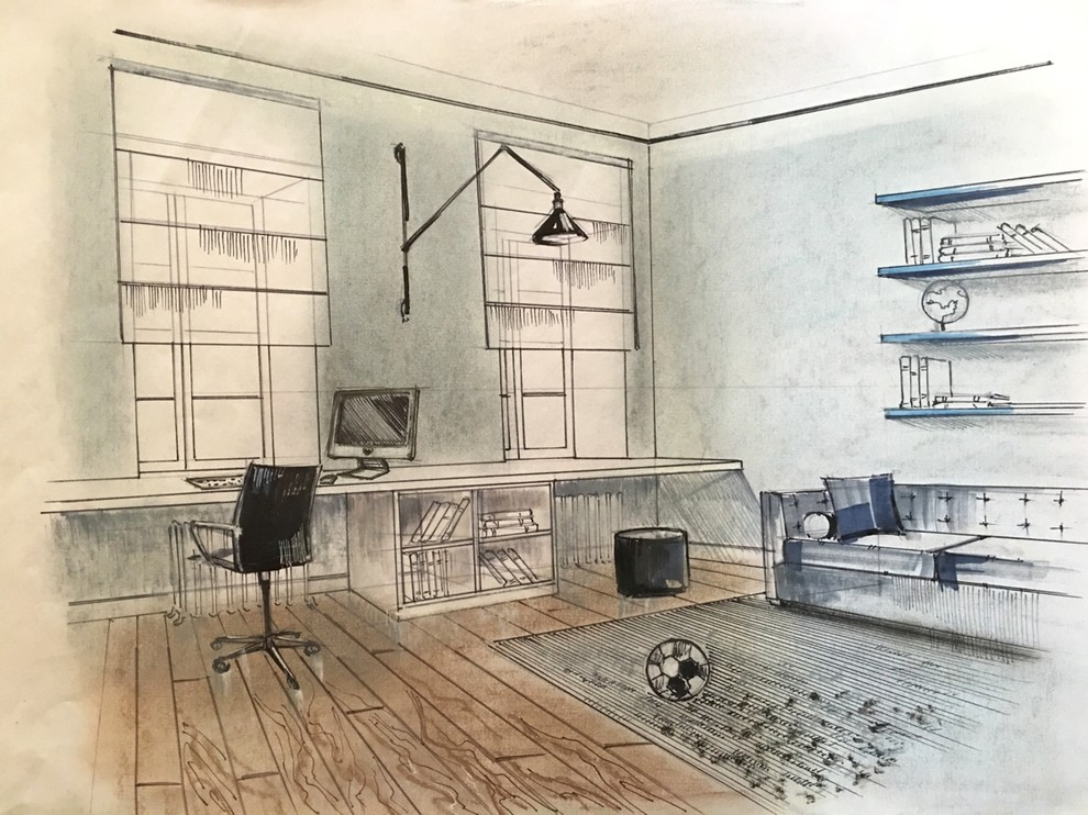 Эскизы квартиры для актрисы кино