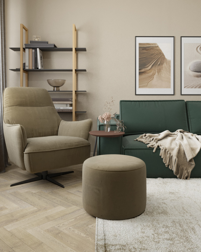 Проект двухкомнатной квартиры в Воронеже  Площадь: 75,2 м2.