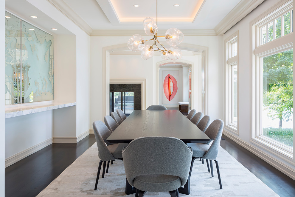 Dining room - transitional dining room idea in Minneapolis