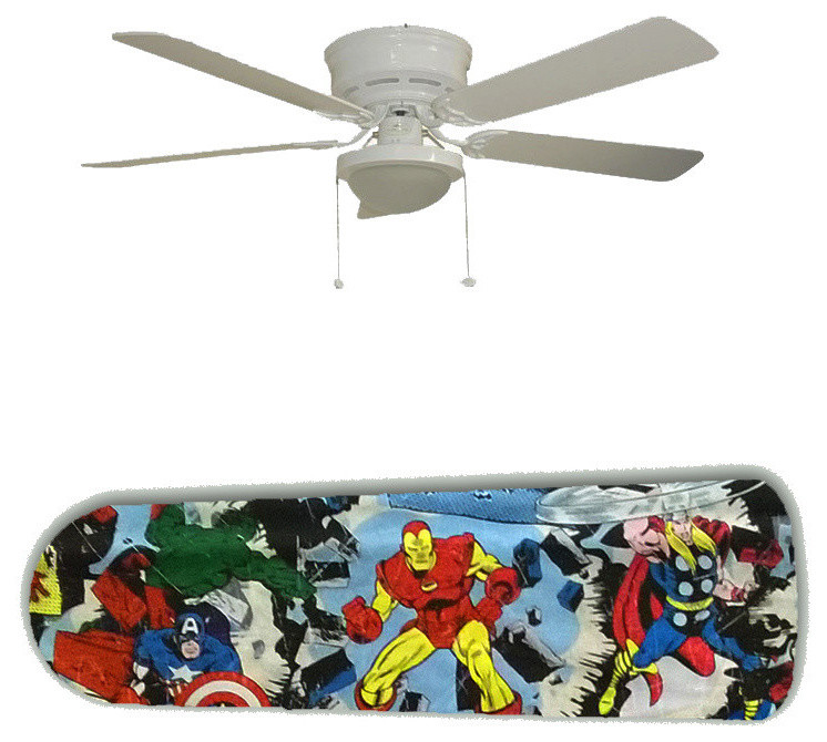 Marvel Avengers Super Heroes 52 Ceiling Fan And Lamp