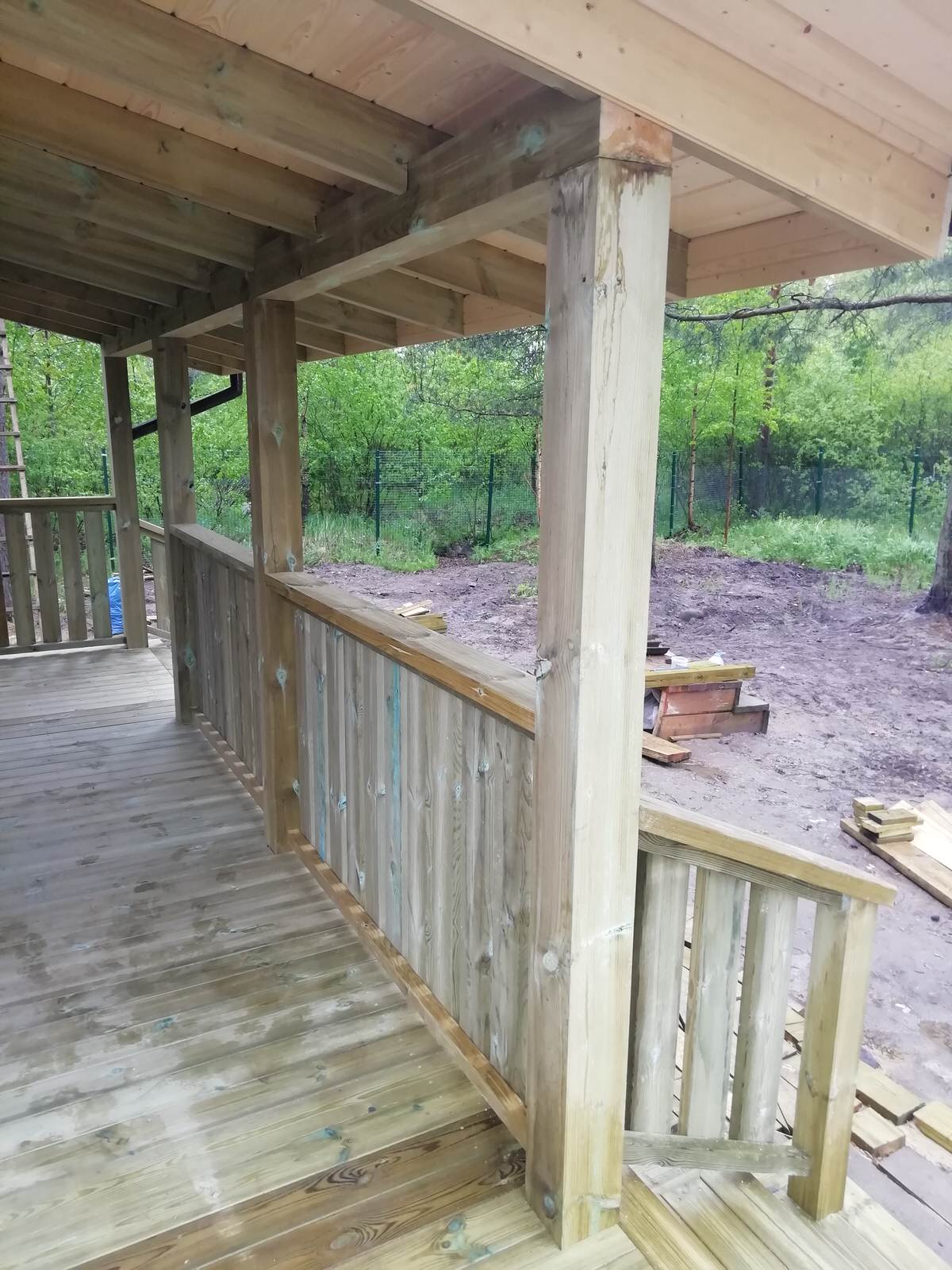 Терраса с навесом в Ульяновке