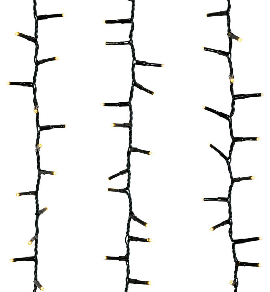 1200 Light, 98' Warm White LED Rice Light Set Holiday Lighting by Kurt S. Adler, Inc. Houzz