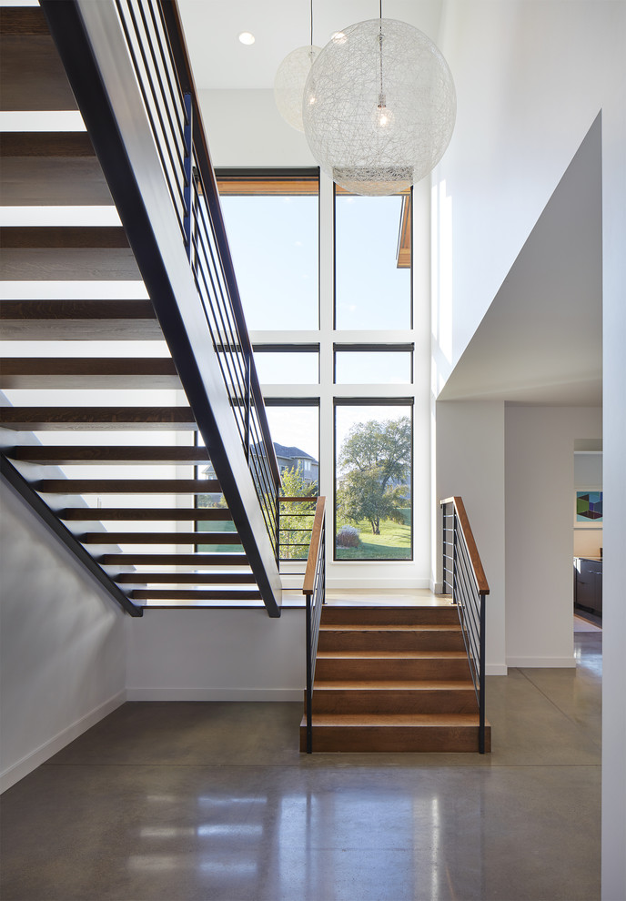 Sioux Falls Modern - Modern - Staircase - Minneapolis - by Charlie & Co