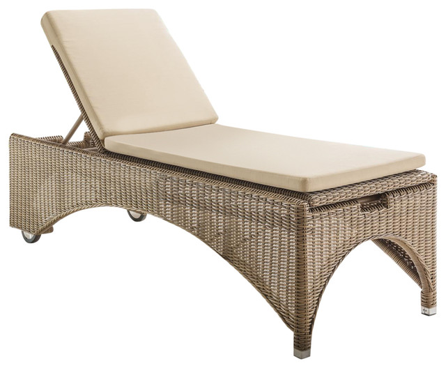 Bolivar Elevated Sun Lounger Contemporary Sun Loungers By Destiny