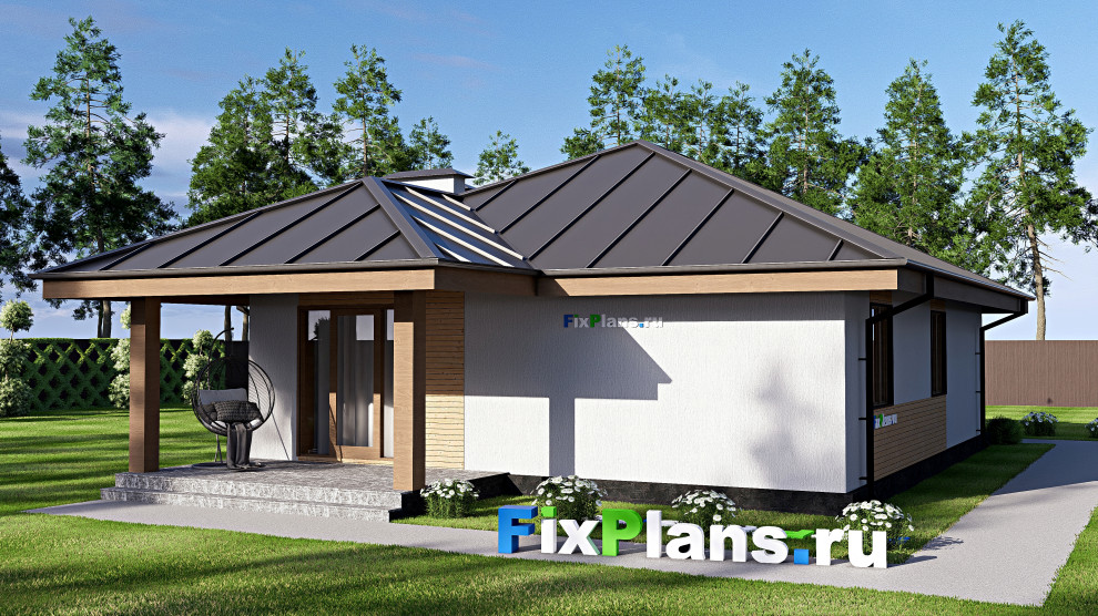 Проект одноэтажного дома 16х10м S110м2 F-17999