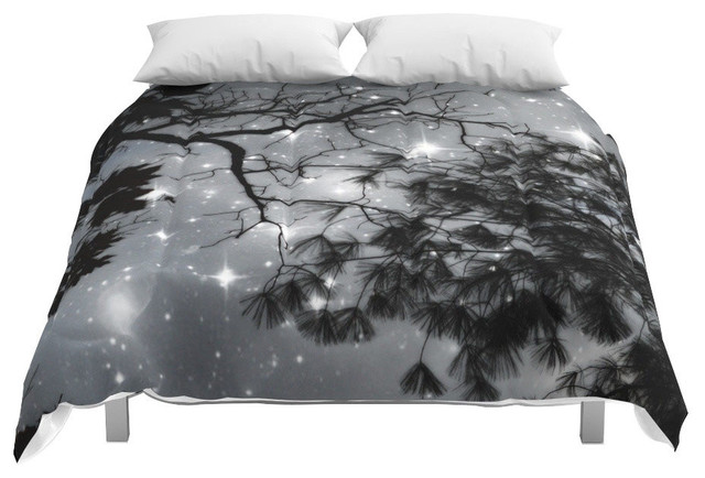 Society6 Starry Night Sky Comforter Contemporary Comforters