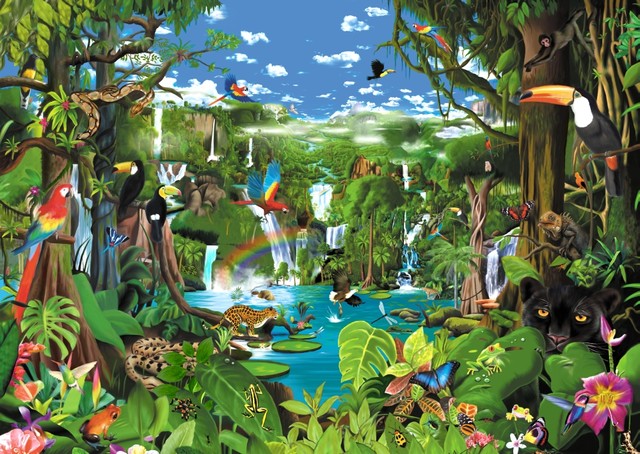 Magnificent Rainforest Print - Tropical - Prints And Posters - by Posterazzi
