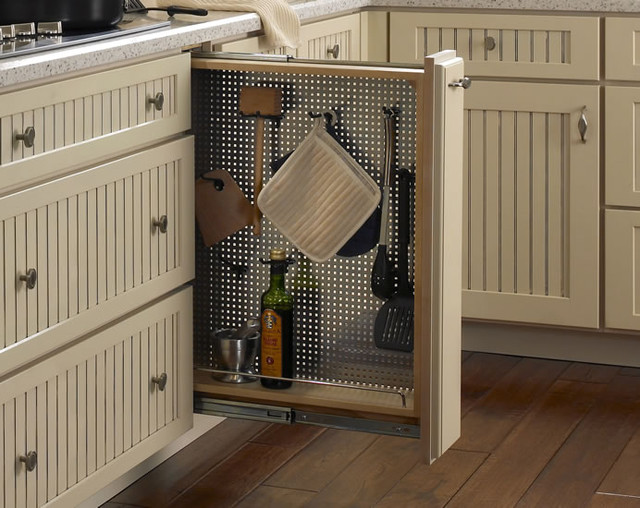 Pullout Perforated Organizer with Hooks