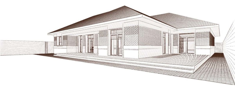 Форэскиз большого загородного дома