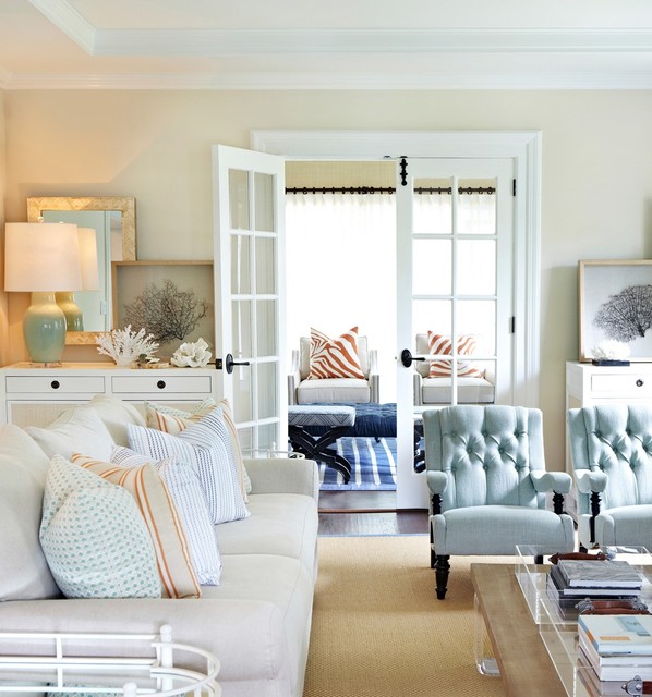 2015 Bungalow 5 Designer Spotlight - Beach Style - Living Room - New ...