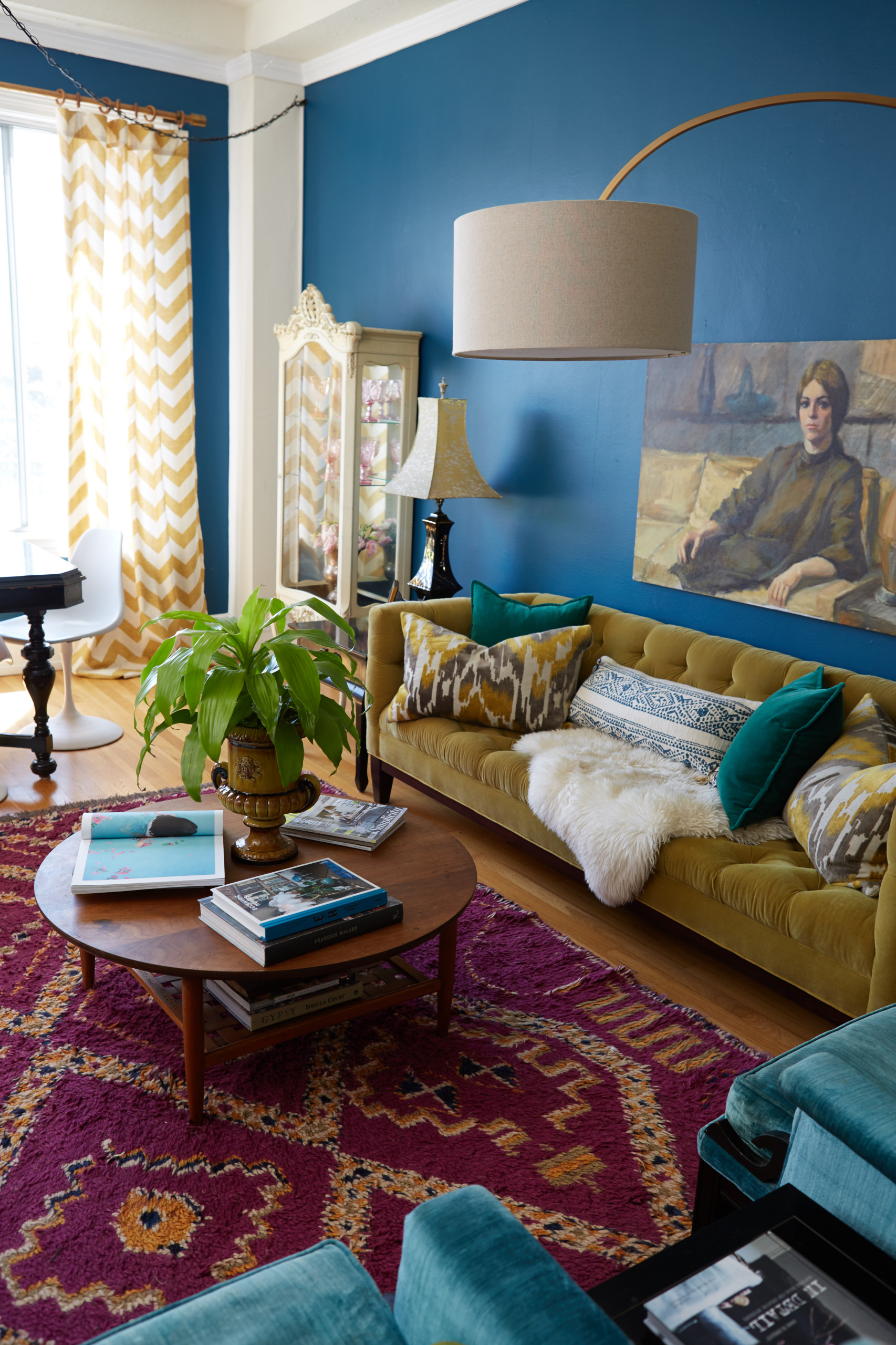 75 Blue Living Room Ideas You'll Love - January, 2026 | Houzz, image size:1706x2560