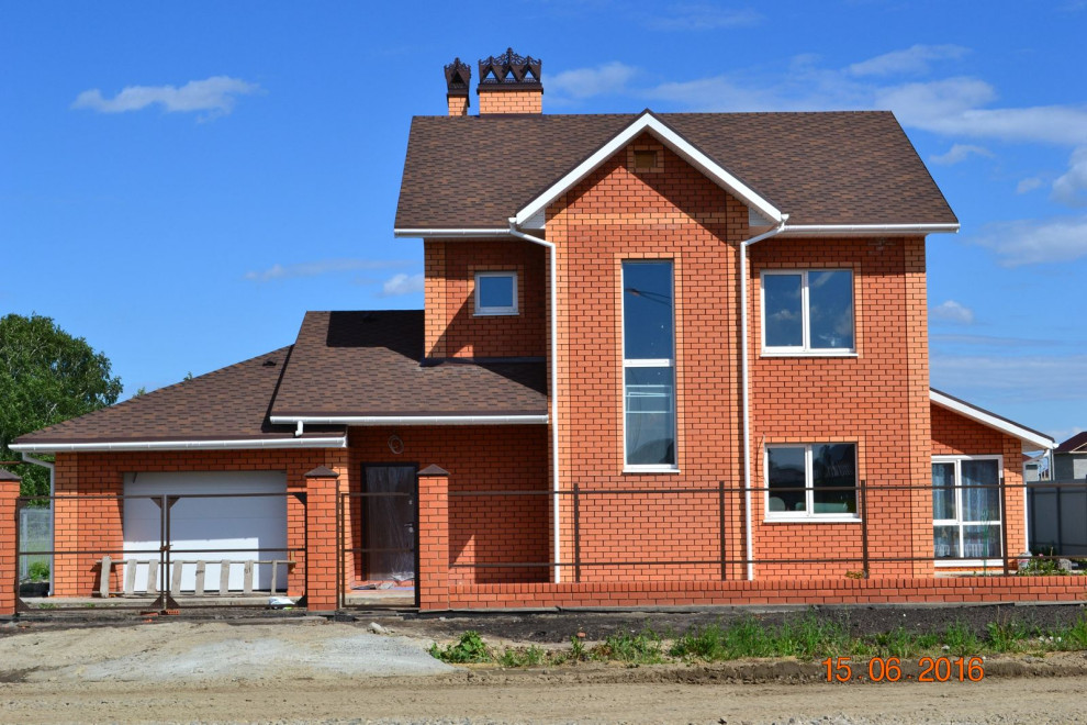Облицовка частного дома с использованием керамического кирпича
