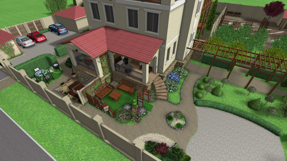 Приусадебная территория минигостинницы