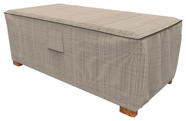 Budge English Garden Tan Tweed Medium Ottoman Coffe Table Cover Contemporary Outdoor Furniture Covers By Unbeatable Inc Houzz - English Gardens Patio Furniture Covers
