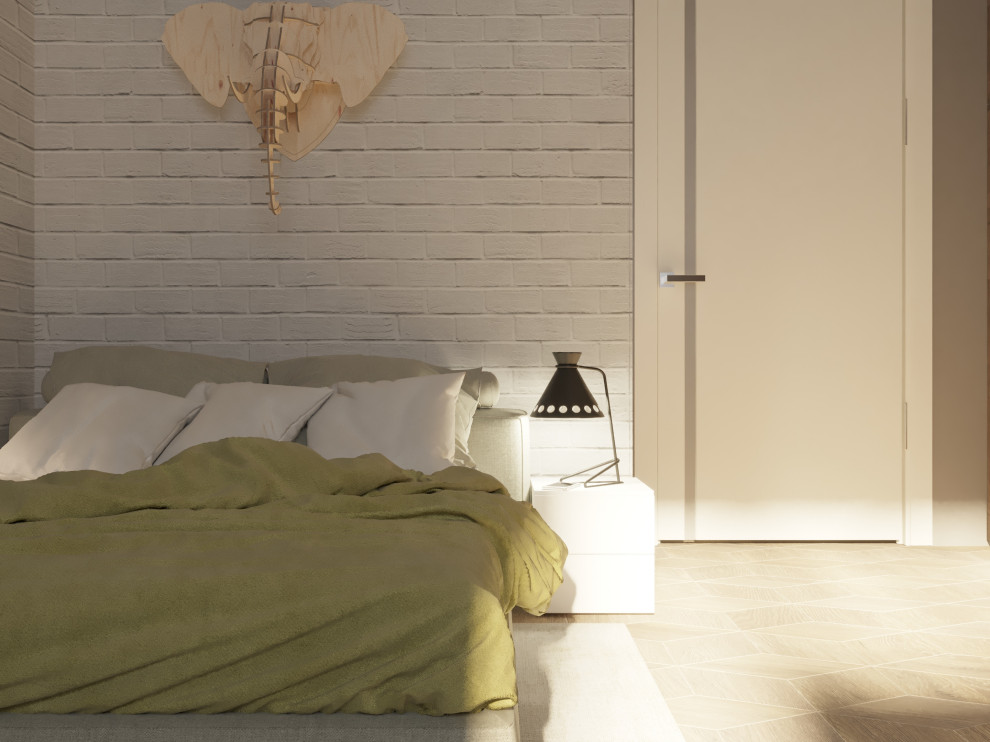 Комната для мальчика-подростка в проекте 2-х комнатной квартиры для молодой семь