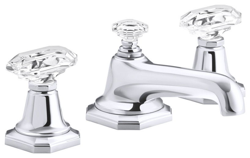 For Loft by Michael S Smith Basin Faucet Set, Crystal Handles