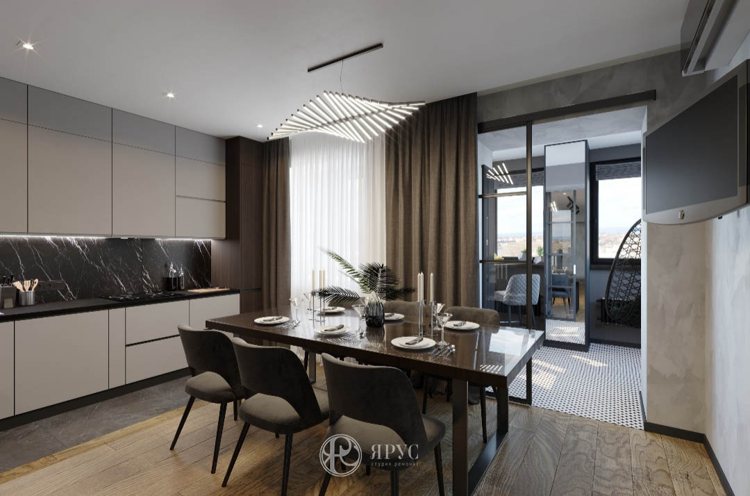 Дизайн-проект четырёхкомнатной квартиры