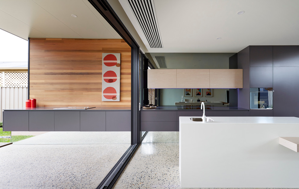 Contemporary kitchen in Adelaide.