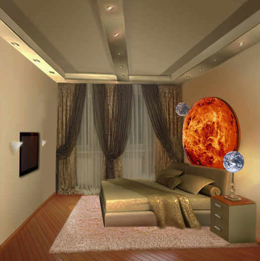 квартира в авторском стиле с Деревом и Венерой