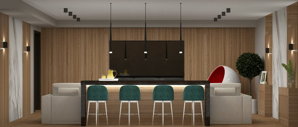 Дизайн проект спа-зоны и комнаты отдыха в загородном доме