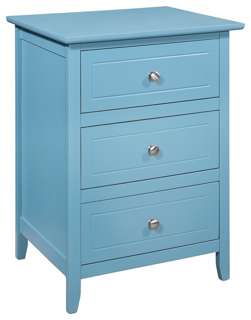 3 Drawer Nightstand Contemporary Nightstands And Bedside Tables