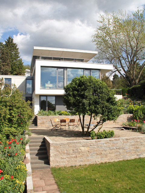 Passivhaus Am Hang Modern Garten Sonstige Von Weber