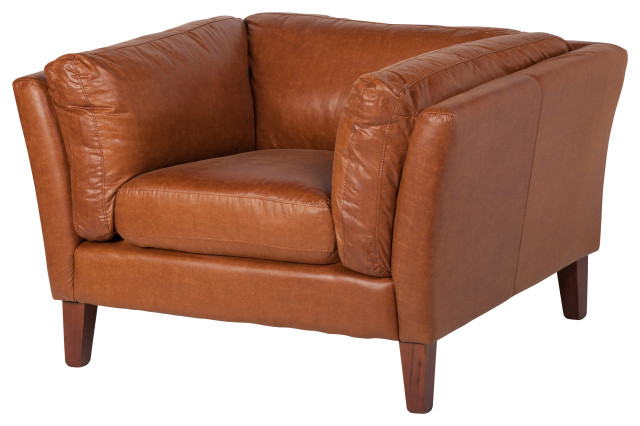 Westwood Arm Chair, Tan Leather