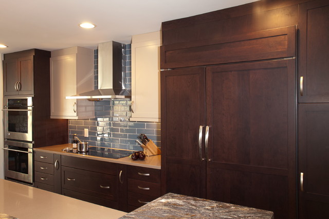 Large transitional multi-room project transitional-kitchen